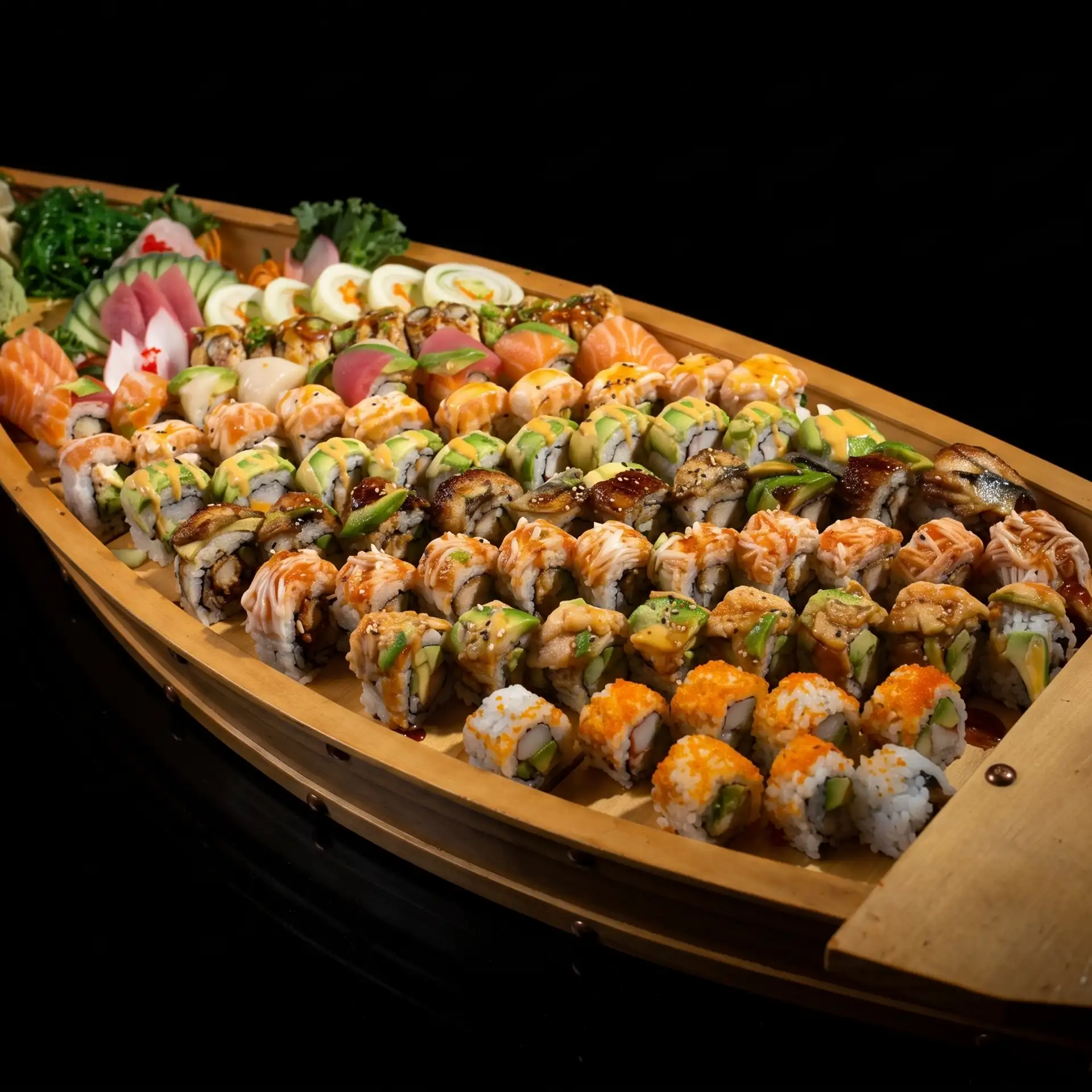 Thai curries and hand-rolled sushi, together